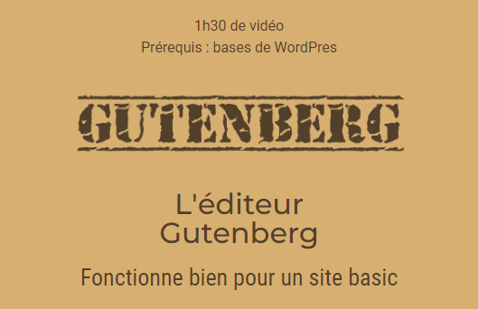 L’éditeur Gutenberg de WordPress